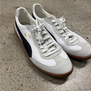 Puma White and Black Men's Sneakers